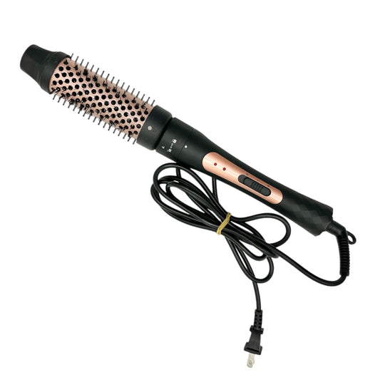 Electric Hair Curler Brush With Black and Rose Gold Barrel NEW no Box