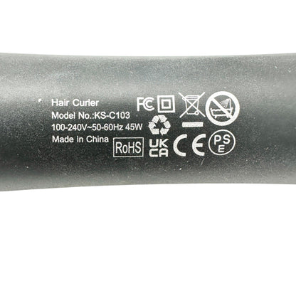 Electric Hair Curler Brush With Black and Rose Gold Barrel NEW no Box