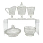 Lion 5 pc Childrens Table Set Glass Gillinder Sons 1876 Philadelphia Centennial