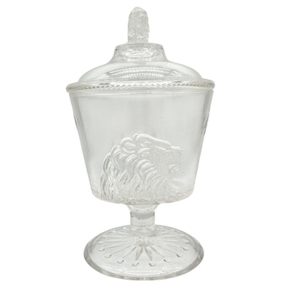 Lion 5 pc Childrens Table Set Glass Gillinder Sons 1876 Philadelphia Centennial
