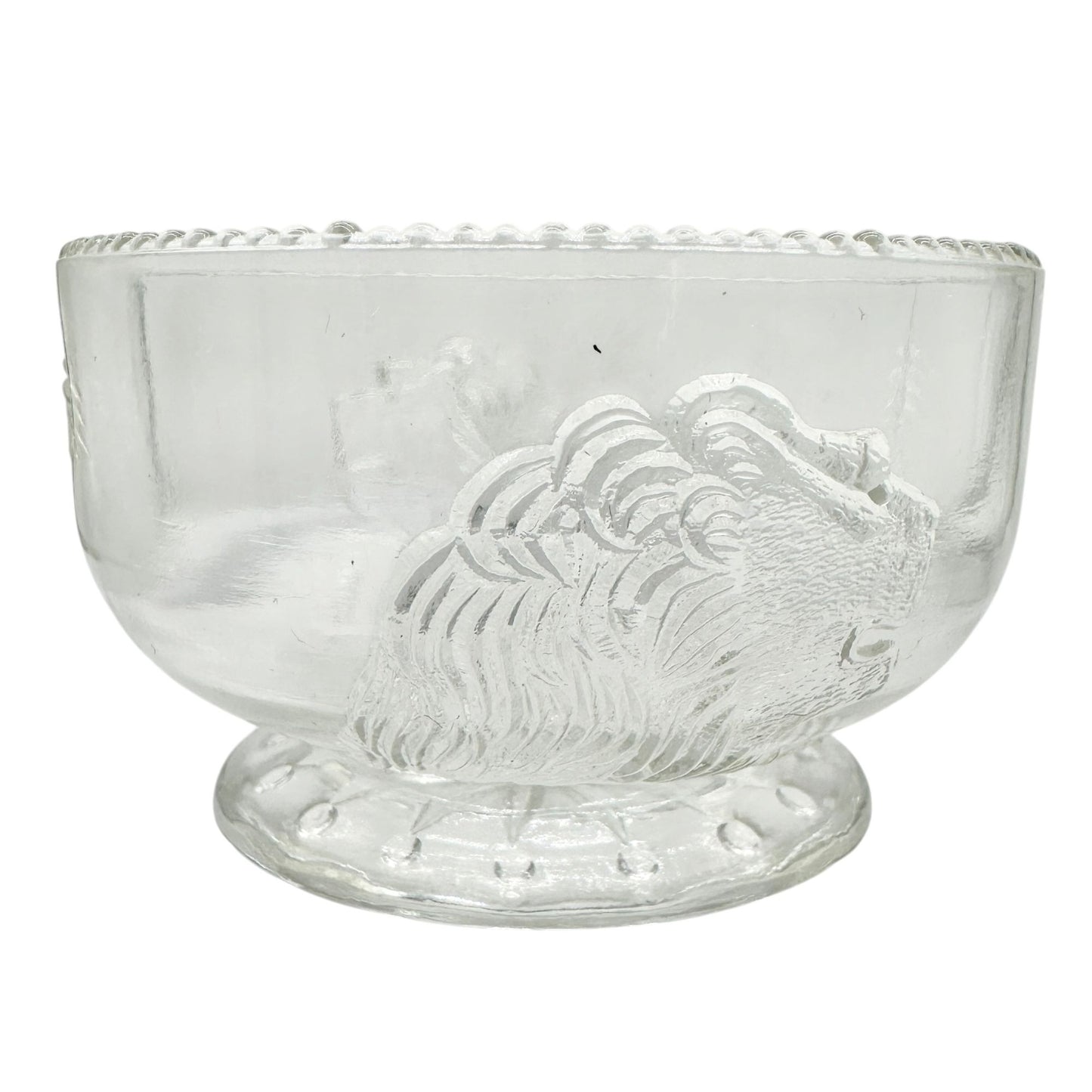Lion 5 pc Childrens Table Set Glass Gillinder Sons 1876 Philadelphia Centennial