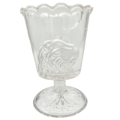 Lion 5 pc Childrens Table Set Glass Gillinder Sons 1876 Philadelphia Centennial