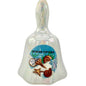 Ocean City Maryland Souvenir Iridescent Ceramic Bell Seashell 4.5" Coastal Decor