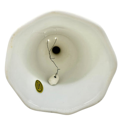 Ocean City Maryland Souvenir Iridescent Ceramic Bell Seashell 4.5" Coastal Decor