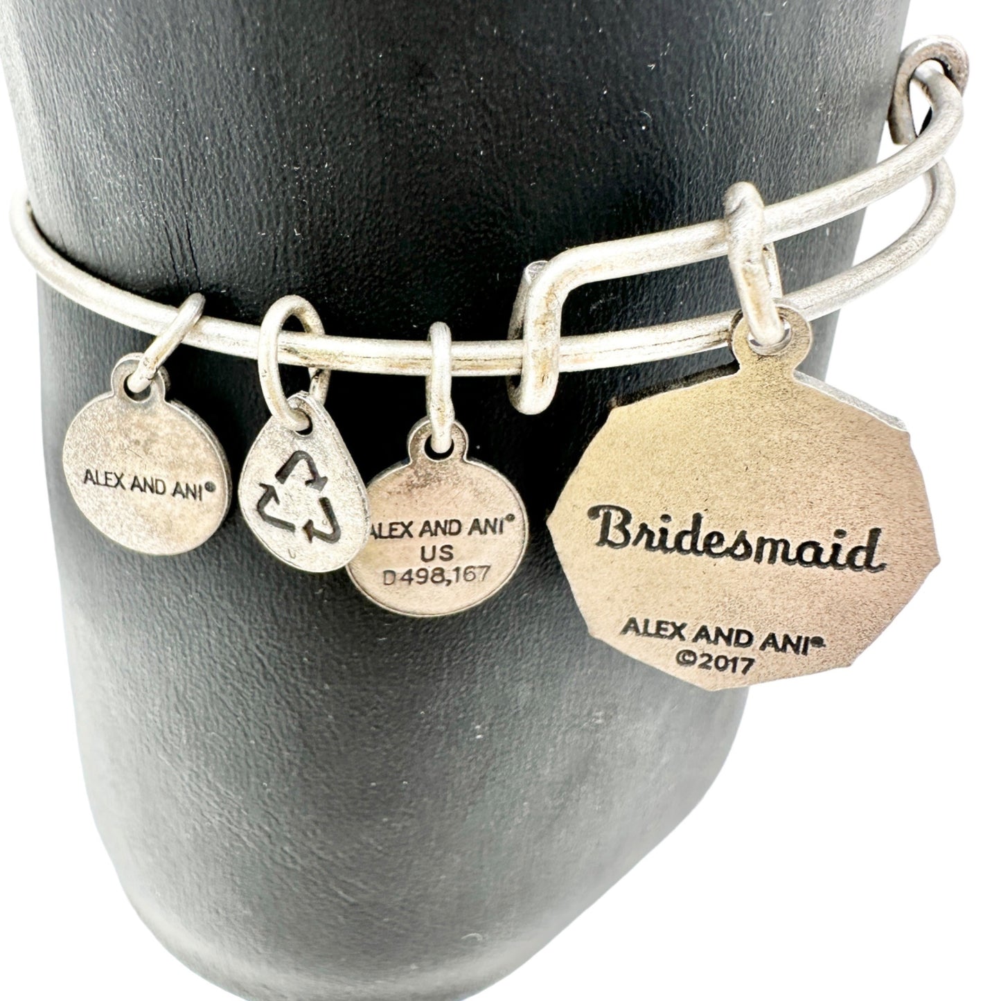 Alex and Ani Bracelet 2017 Bridesmaid Sister of My Heart Silvertone