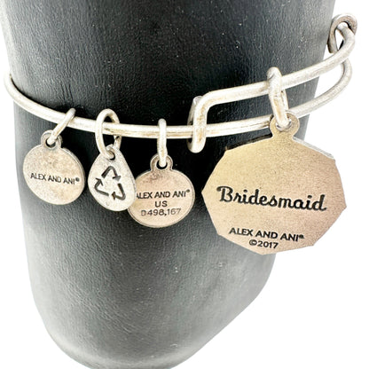 Alex and Ani Bracelet 2017 Bridesmaid Sister of My Heart Silvertone