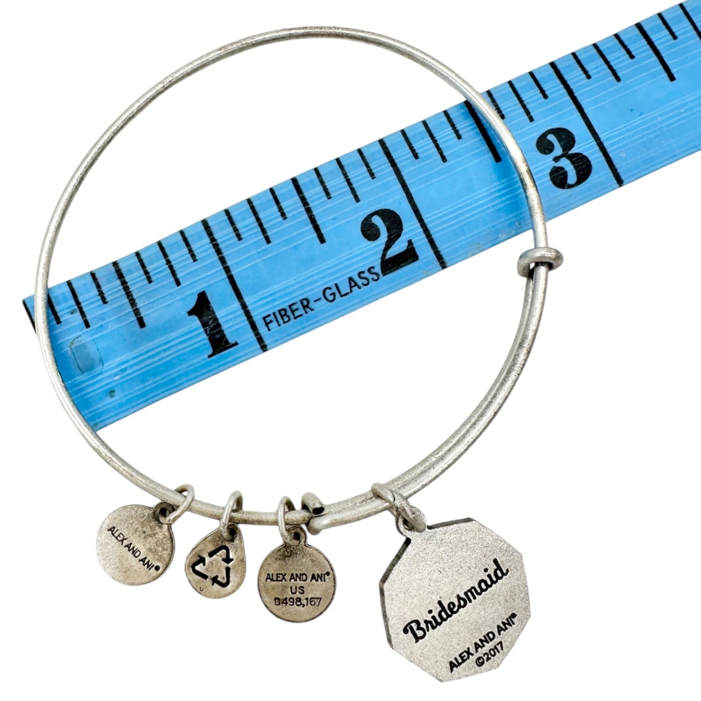 Alex and Ani Bracelet 2017 Bridesmaid Sister of My Heart Silvertone