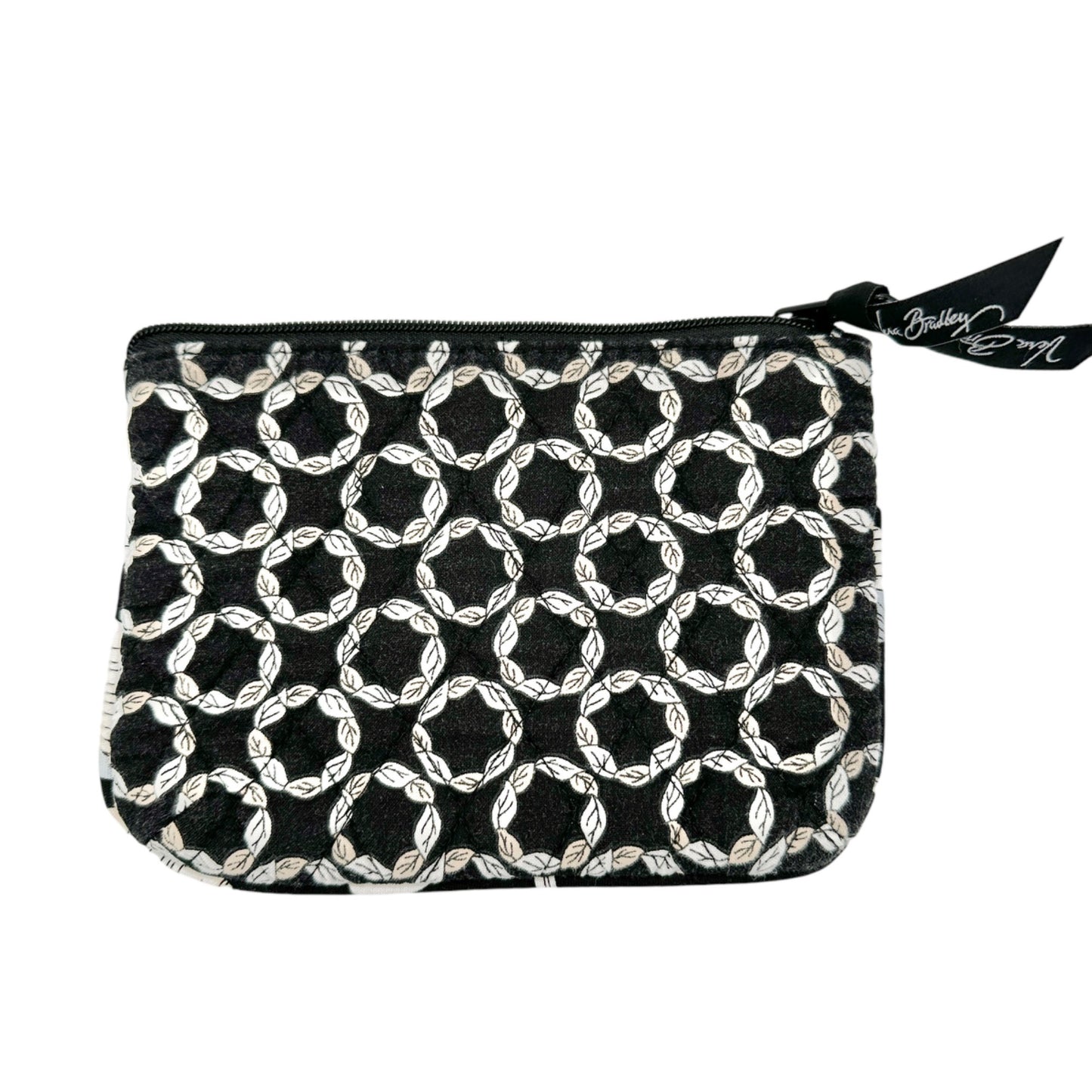 Vera Bradley Camellia Make Up Bag 7 x 5 Black White NWOT