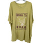 Born To Roam Graphic T Shirt Pura Vida Olive Green 3XL Cotton Casual Unisex