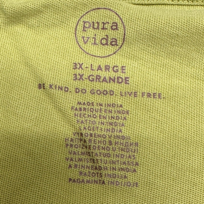 Born To Roam Graphic T Shirt Pura Vida Olive Green 3XL Cotton Casual Unisex