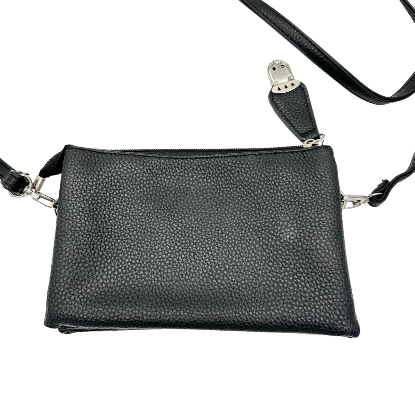 Crossbody Bag Purse Handbag Black Adjustable Strap Zipper Pockets