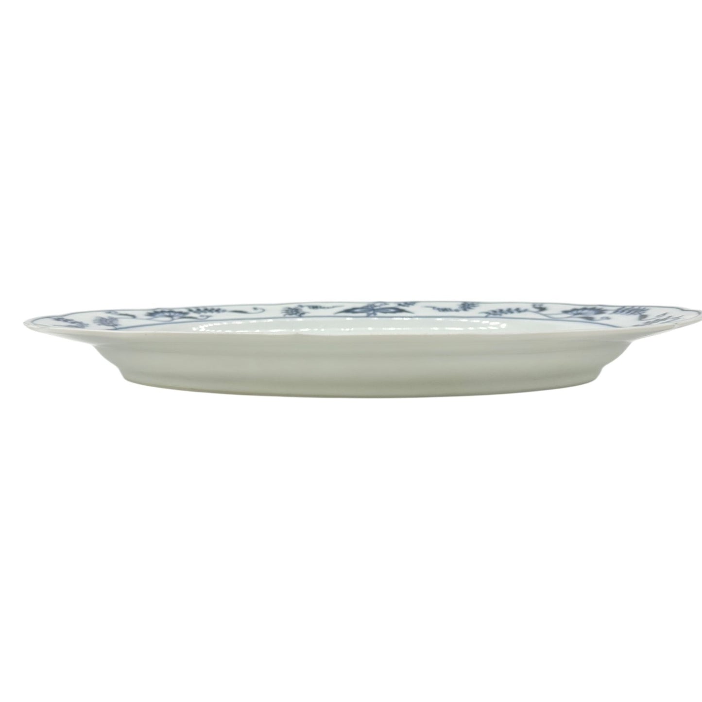 Blue Danube Oval Serving Platter 14x10 White Blue Floral Pattern Porcelain Dish
