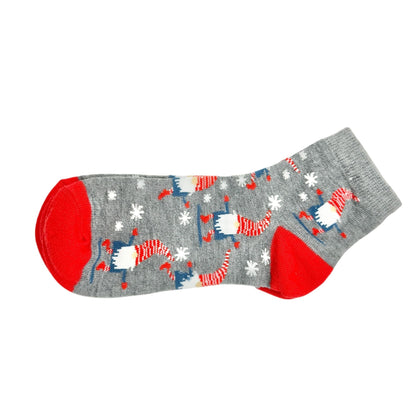 Xhilaration Ankle Socks Holiday Gnome Print Fits Womens 4-10 Patriotic or Winter