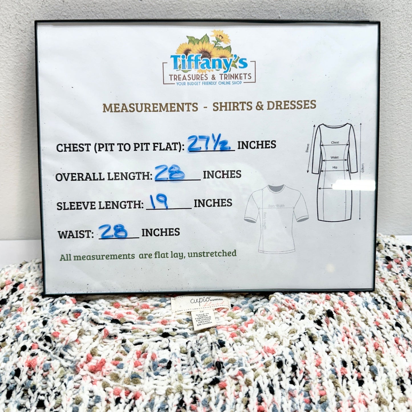 Cupio Sweater Woman 3X Multicolor Knit Lightweight Soft Textured Casual Chic