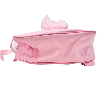 Kids Backpack Pink Quilted Ballet Theme with Tutu Adjustable Straps 12"x9.5"x3"