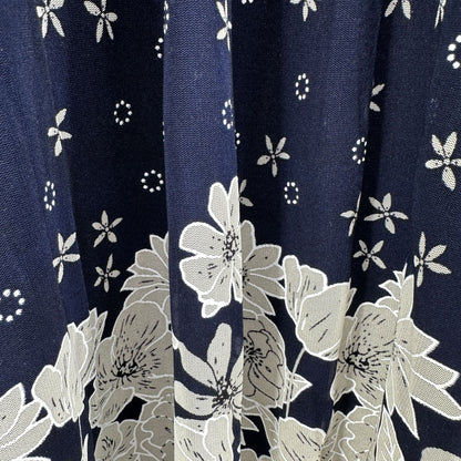 Siren Lily Dress Womens Petite Medium Navy White Floral Off Shoulder Lined NWT