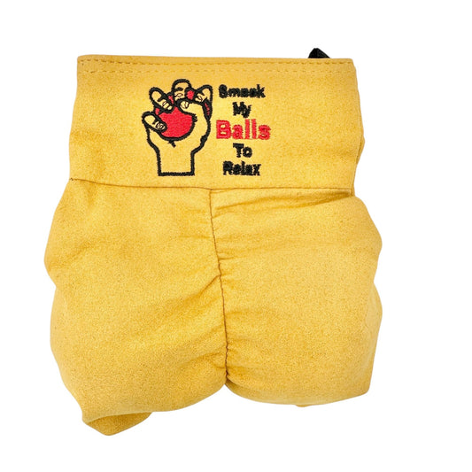 Smack My Balls Stress Relief Novelty Toy Set With Yellow Pouch and Red Balls