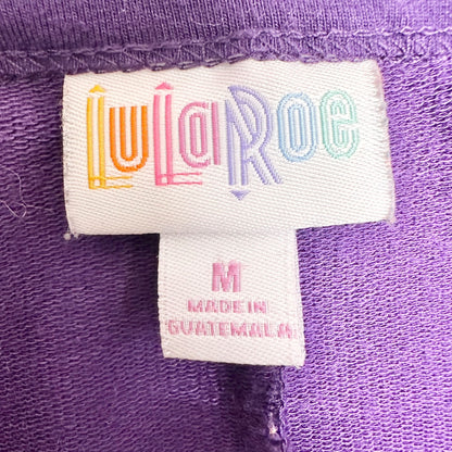 LuLaRoe Carly Dress Womens M Purple Short Sleeve Relaxed Fit With Pocket Comfy