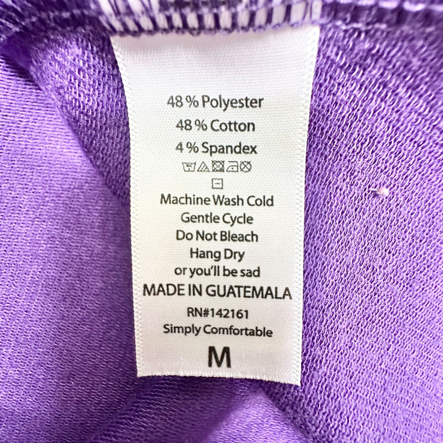 LuLaRoe Carly Dress Womens M Purple Short Sleeve Relaxed Fit With Pocket Comfy