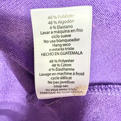 LuLaRoe Carly Dress Womens M Purple Short Sleeve Relaxed Fit With Pocket Comfy