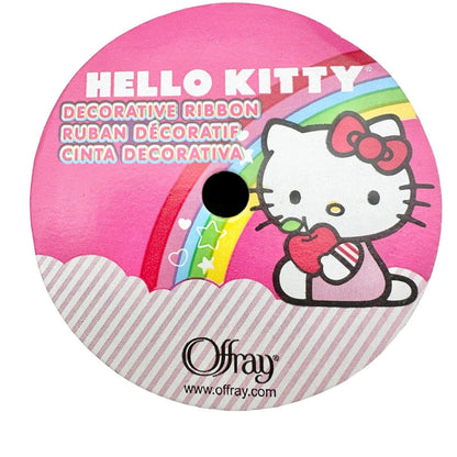 Offray Lot of 10 Spools Ribbon 1.5 inch x 9 feet Yellow Hello Kitty New