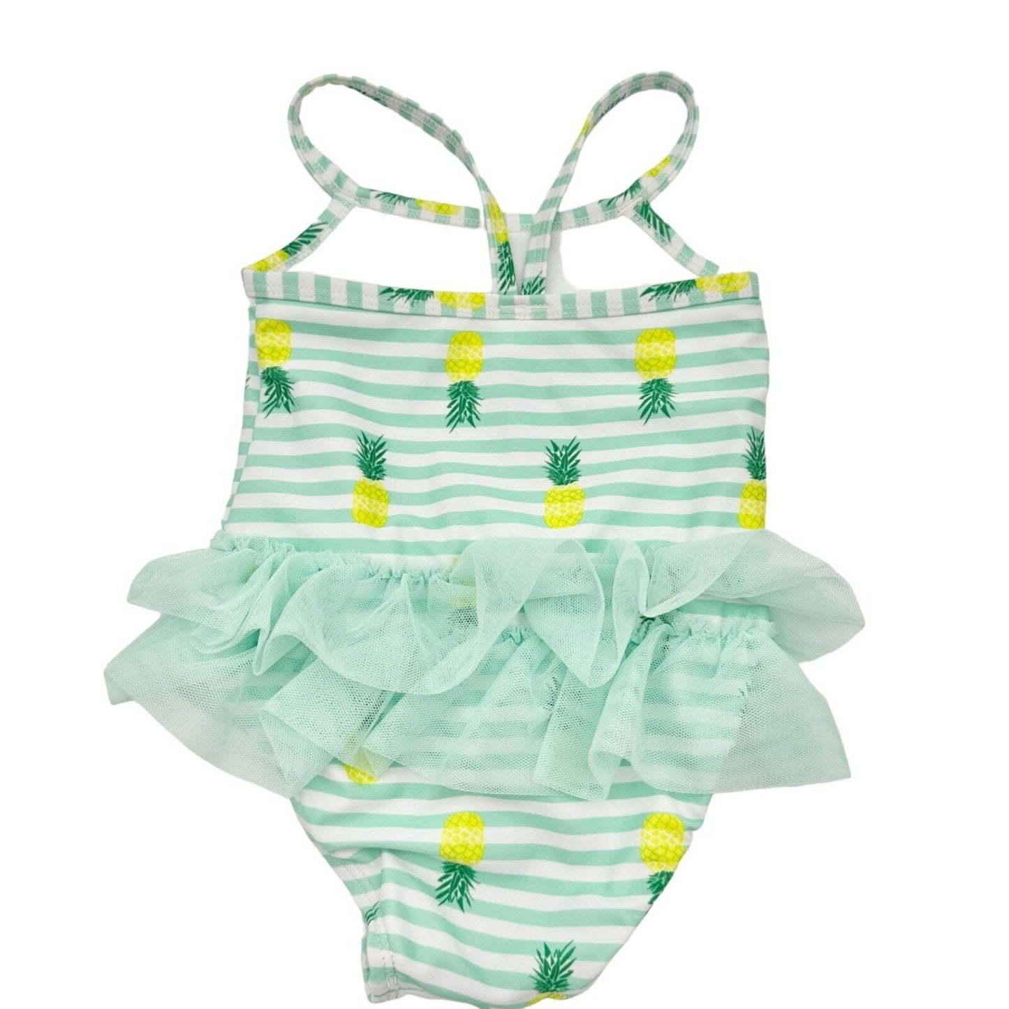 Target Baby 6-9 mos Swimsuit Lime Green with Pineapple Design