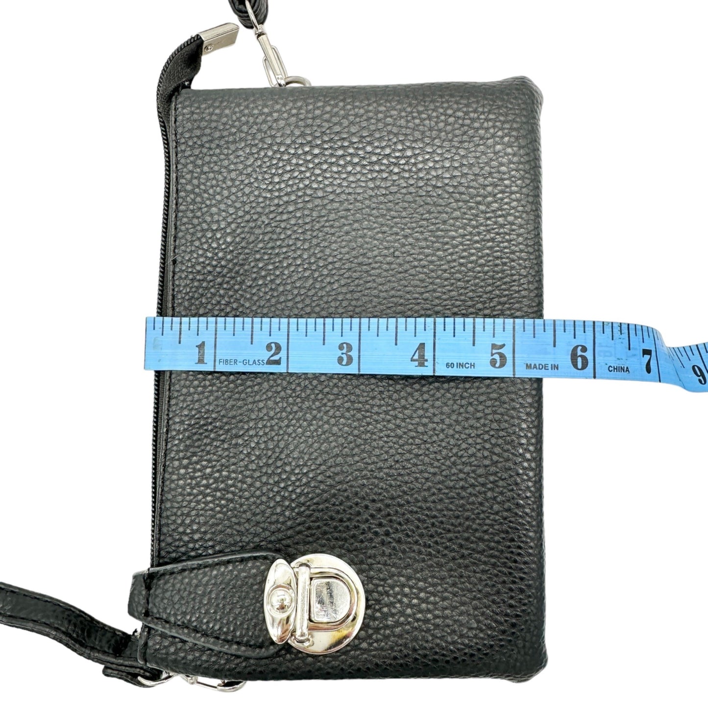 Crossbody Bag Purse Handbag Black Adjustable Strap Zipper Pockets