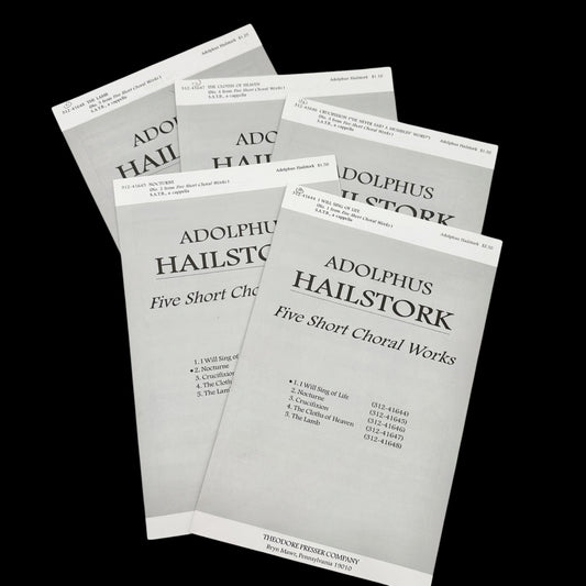 Adolphus Hailstork Five Short Choral Works SATB A Cappella Sheet Music Bundle
