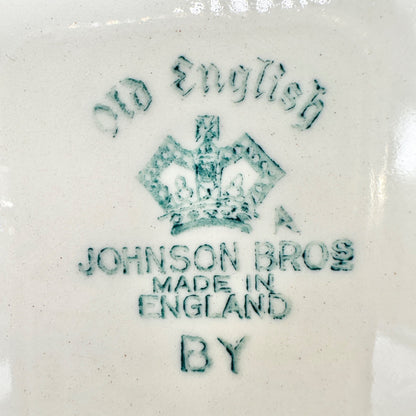 Johnson Bros Old English The Vigo Floral Birds Oval Platter England Porcelain