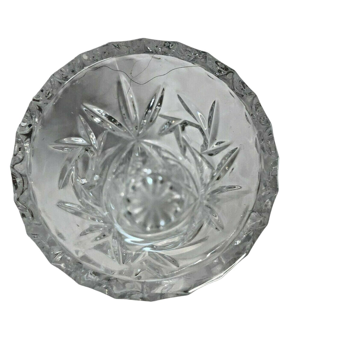 Lead Crystal 4" Tall Bud Vase Glass Flowers