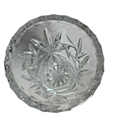 Lead Crystal 4" Tall Bud Vase Glass Flowers