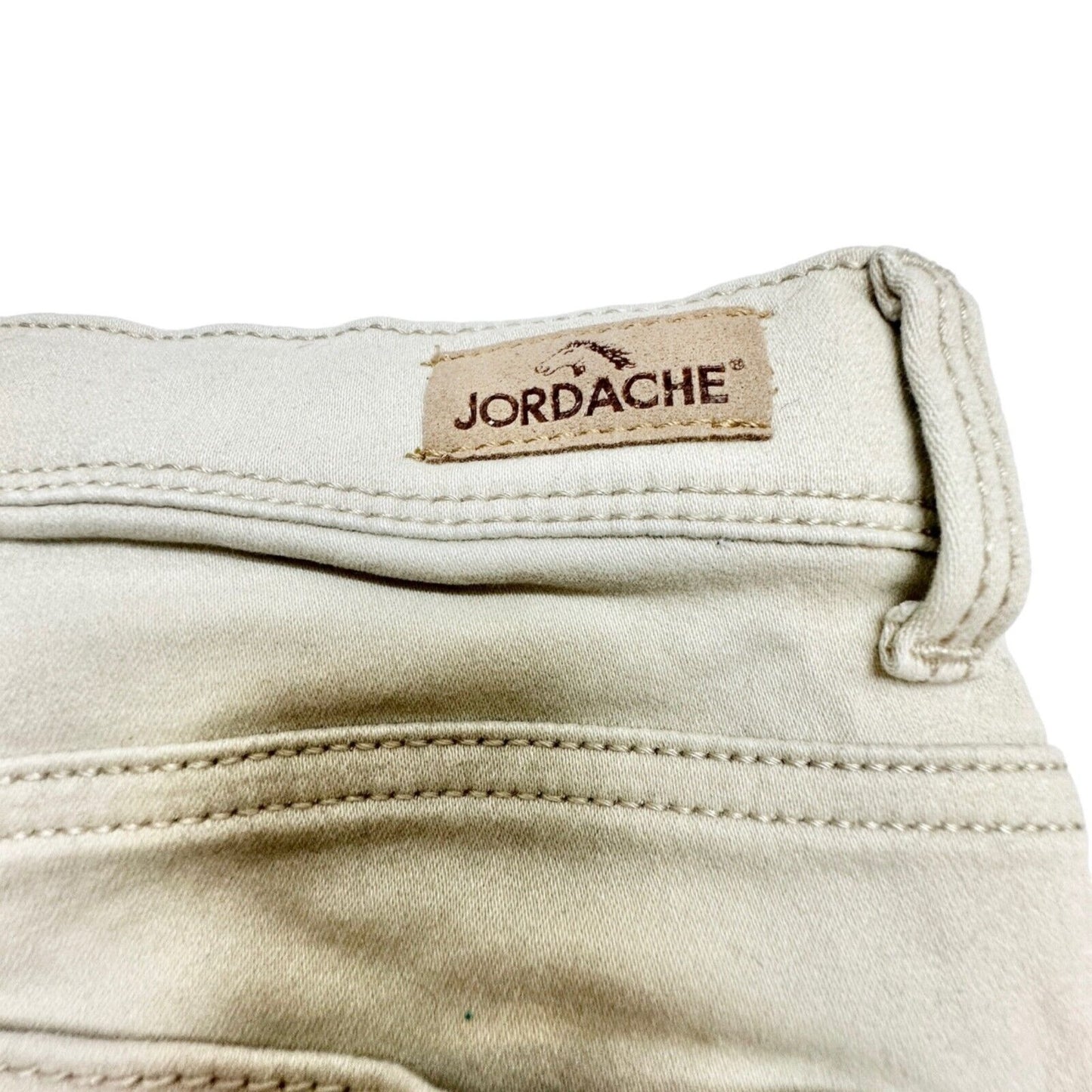 Jordache Skinny Pants Girl's 14 Tan 5 Pocket Adjustable Waist EUC