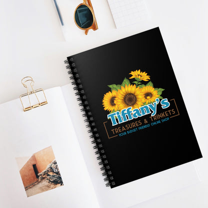 Notebook — Tiffany’s Treasures & Trinkets Logo Ruled Journal