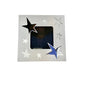 Picture Frame 6 Inch Silver Stars Holds 3x3 Picture