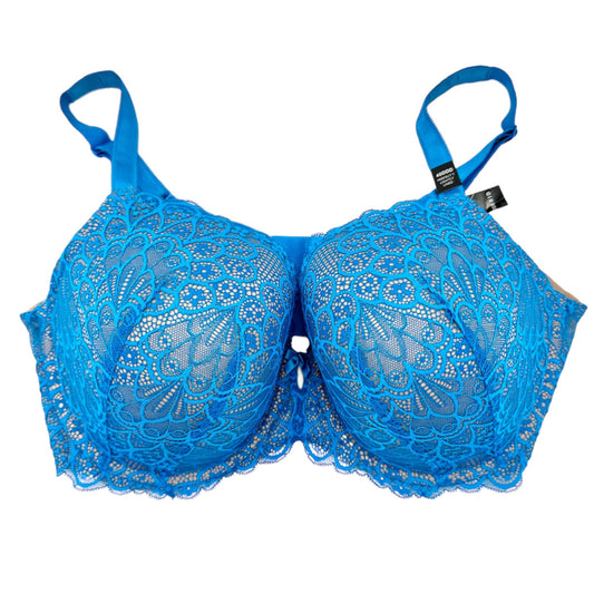 Torrid Lightly Bra 40DDD Lightly Lined Peacock Lace Ballet Methyl Blue Roebuck