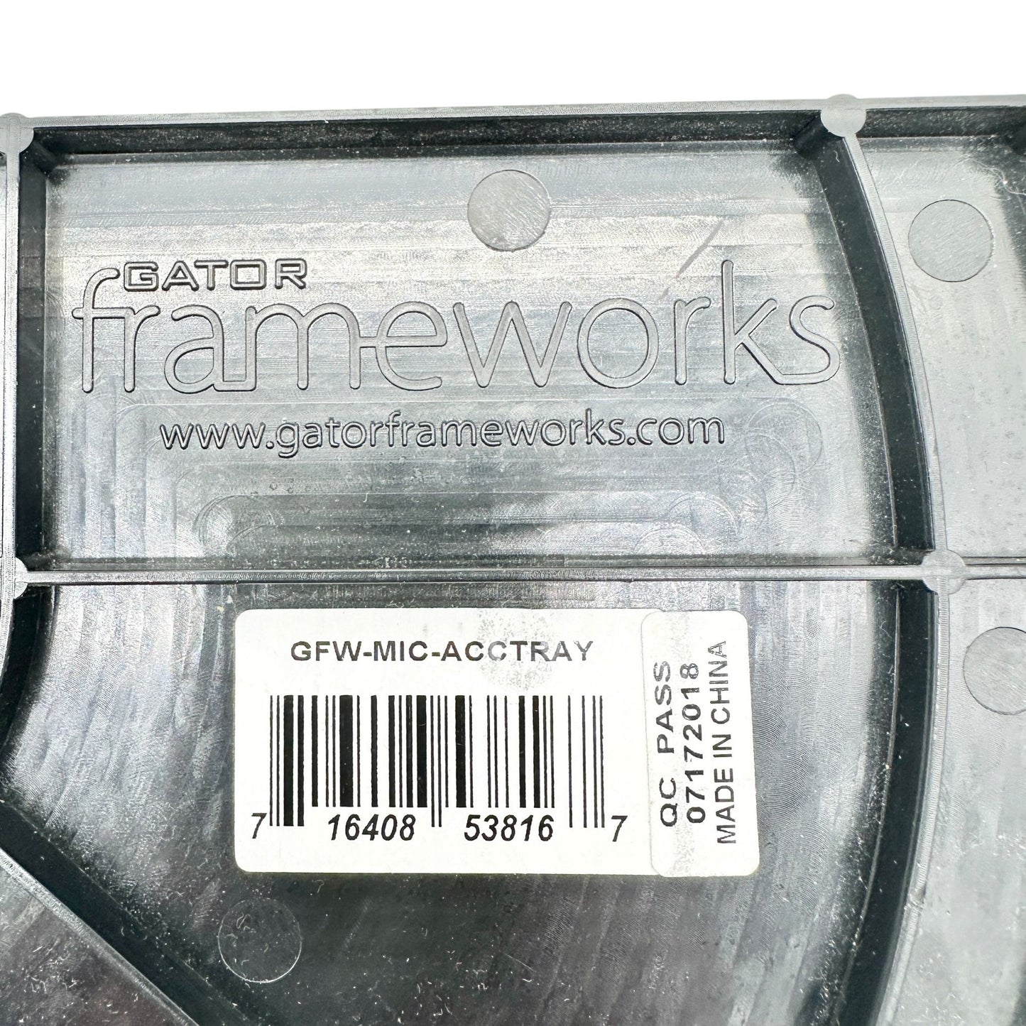 Gator Frameworks Microphone Stand Accessory Tray With Cup Holder 12x7 inches