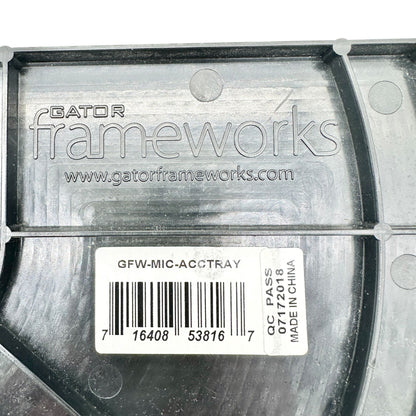 Gator Frameworks Microphone Stand Accessory Tray With Cup Holder 12x7 inches