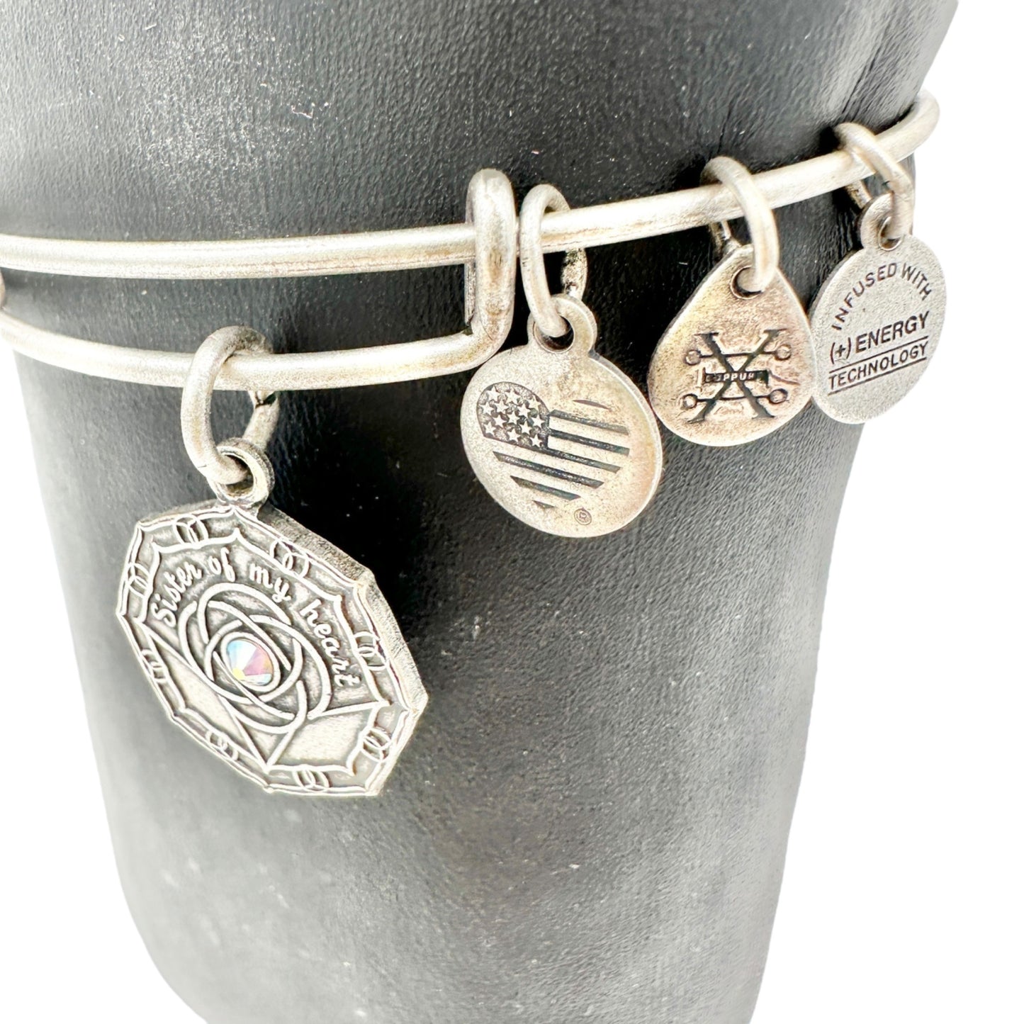Alex and Ani Bracelet 2017 Bridesmaid Sister of My Heart Silvertone