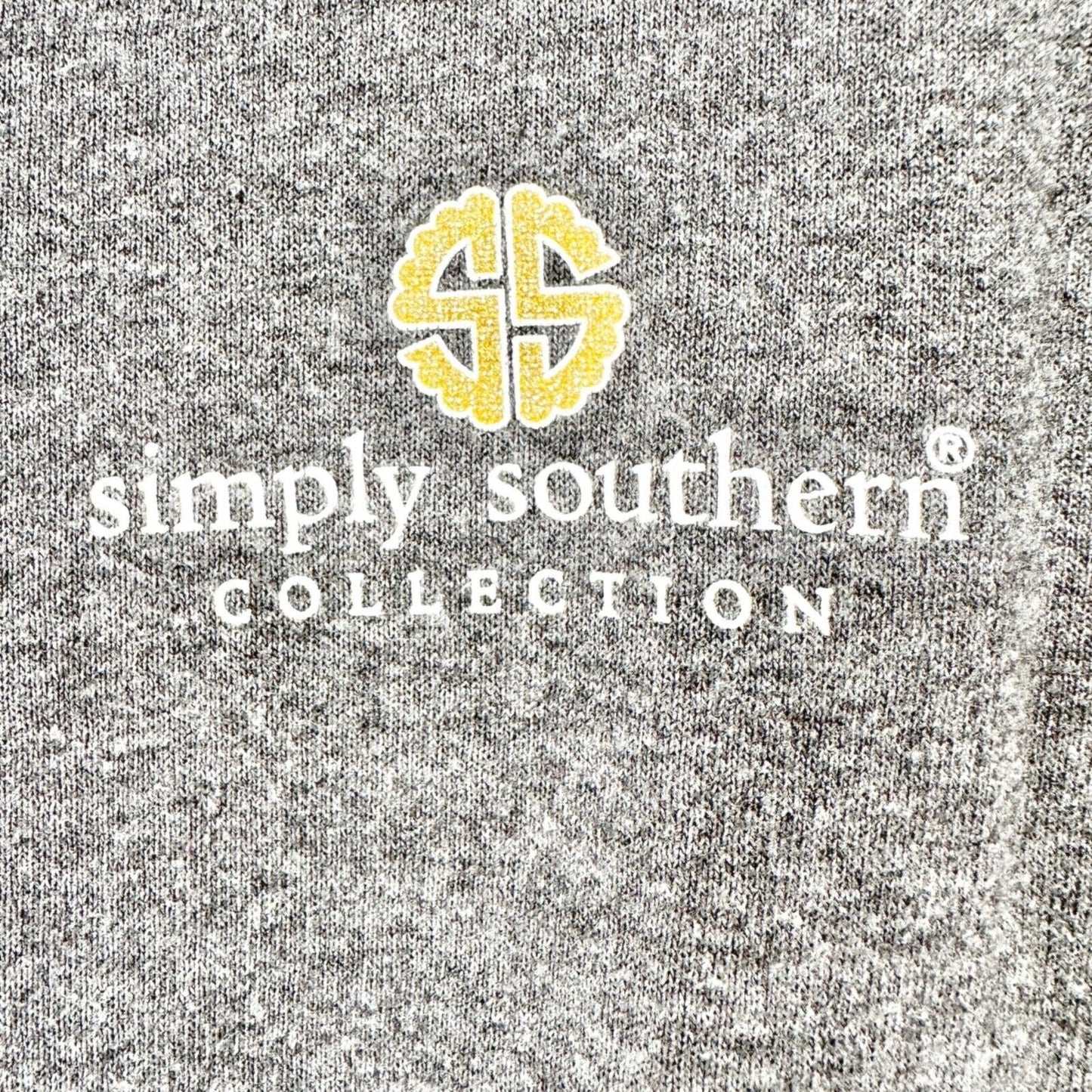 Simply Southern TShirt Youth Large Gray God Is My Anchor Long Sleeve Crew Neck