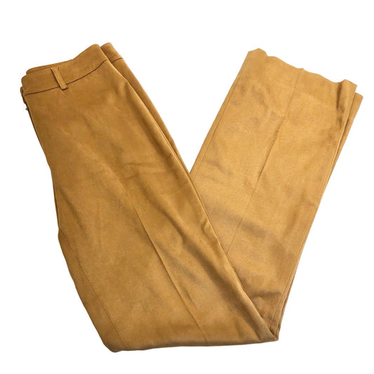 Roccobarocco Women's 8 Dress Pants Brown Suede-feel NWOT