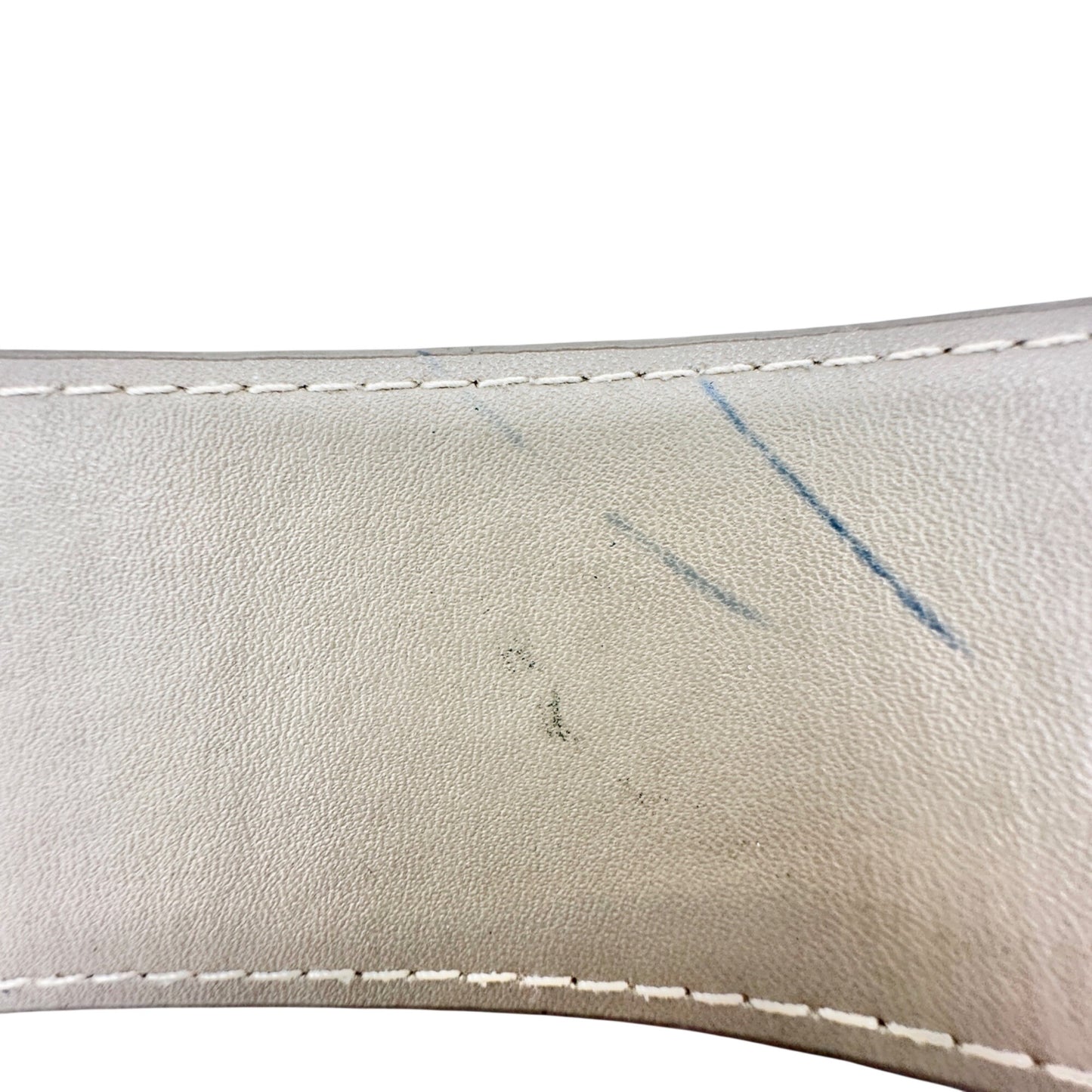 Old Navy Womens Belt Faux Suede Beige With D-Ring Closure L/XL Genuine Leather