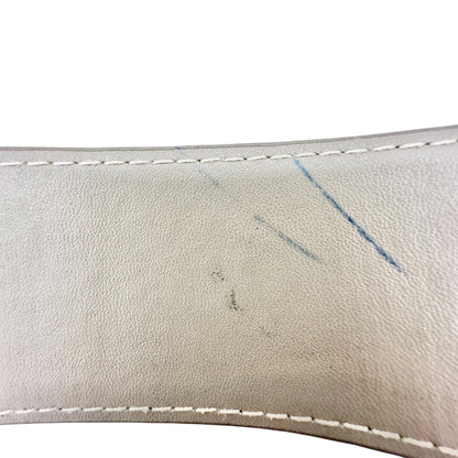 Old Navy Womens Belt Faux Suede Beige With D-Ring Closure L/XL Genuine Leather