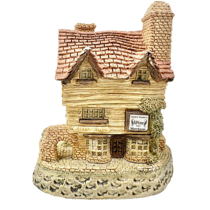 David Winter 1980 Wine Merchant Cottage Handcrafted Hand Painted Collectible