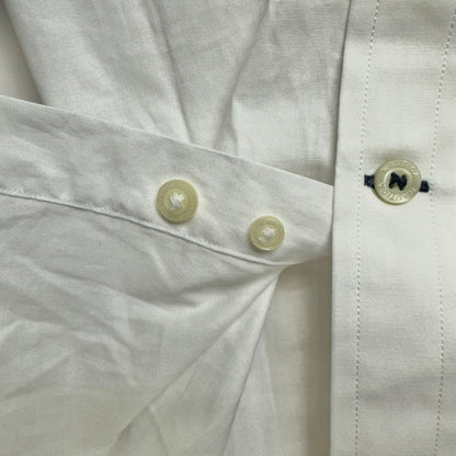 Nautica Button Down Shirt Mens L Classic Fit Stretch Cotton Blend Long Sleeves
