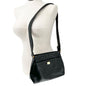Liz Claiborne Shoulder Bag Black With Gold Accent Elegant and Functional 8x11x3
