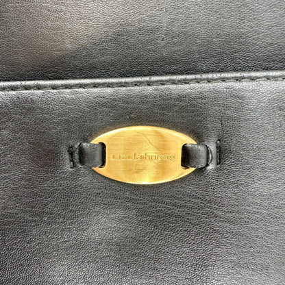 Liz Claiborne Shoulder Bag Black With Gold Accent Elegant and Functional 8x11x3