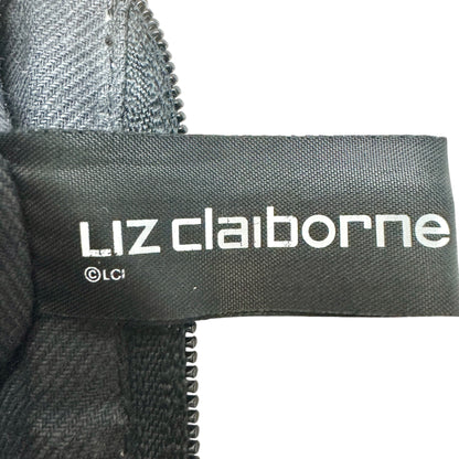 Liz Claiborne Shoulder Bag Black With Gold Accent Elegant and Functional 8x11x3
