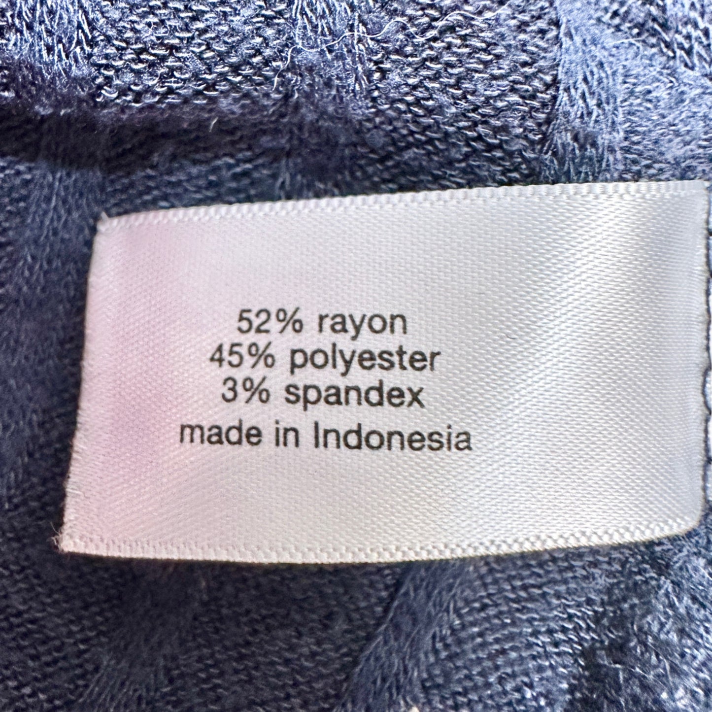 Lane Bryant Sweater Womens 26/28 Navy Gathered Waist Side Tie Crossover Vneck