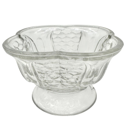 Federal Glass 1914 Wabash Childrens Vegetable 4pc Set Tulip & Honeycomb Pattern