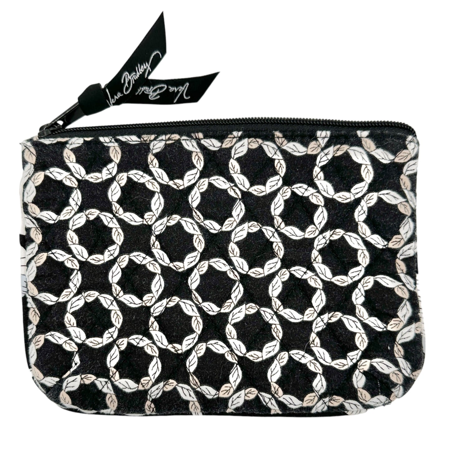 Vera Bradley Camellia Make Up Bag 7 x 5 Black White NWOT